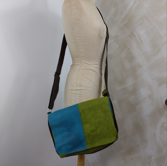 El Market Columbia suede Messenger bag